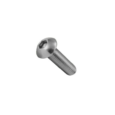 10 x vis tête hexagonale bombée m5 40mm inox a2