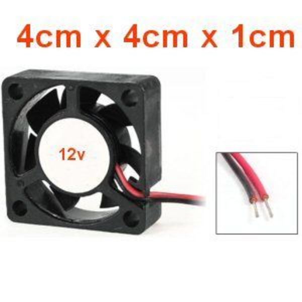 ventilateur pour tête 4cm x 4cm x 1cm  12v 4010-12