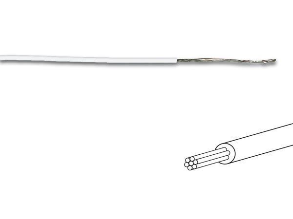 câble multibrin 0.2mm2 blanc au mètre
