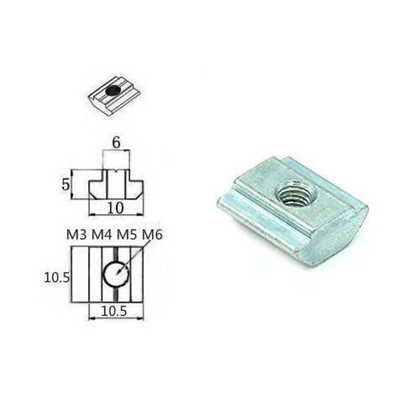 10x ecrous de pré-assemblage m5 pour profilé v-slot