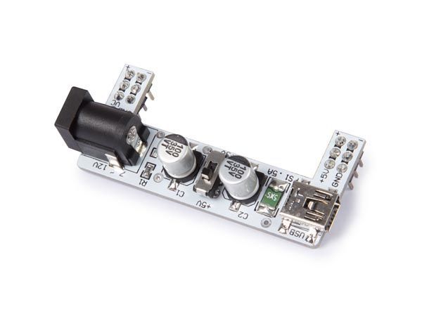 module d'alimentation pour breadboard -  2 canaux - 3.3 v / 5 v